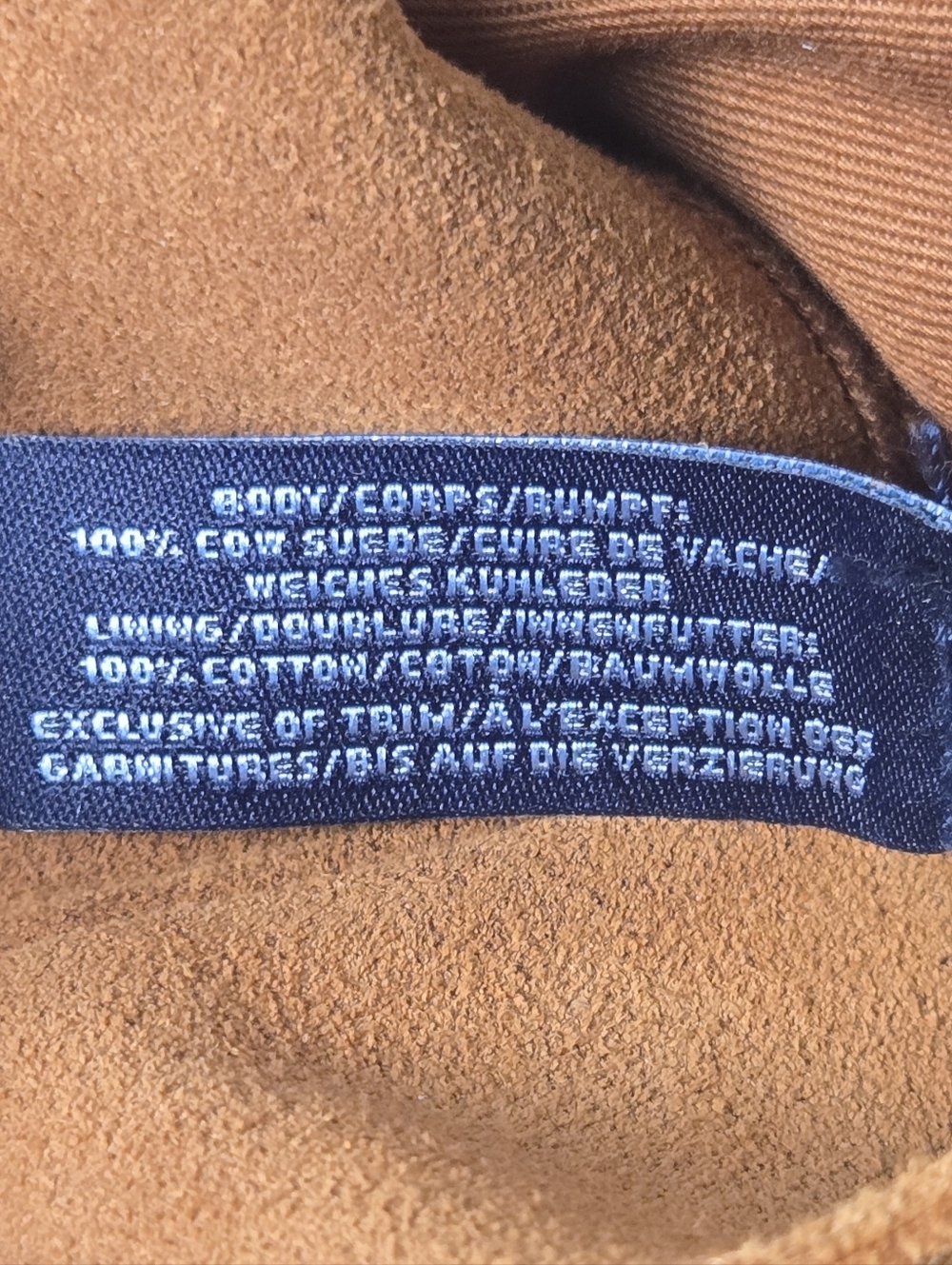 Vintage 2002 GAP Brown Suede Hobo Bag Y2K Minimalist Shoulder Bag - Picture 13 of 15
